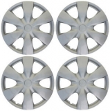 Sale! 4pc Hub Cap ABS Silver 15″ Inch for OEM Rim Wheel Skin Replica Cover Covers Caps