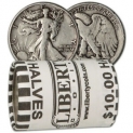 Sale! 90% Silver Walking Liberty Half Dollars – Roll of 20 – $10 Face Value
