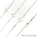 Sale! 925 Sterling Silver BOX Chain Necklace All Sizes Stamped .925 Italy