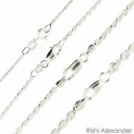 Sale! 925 Sterling Silver Diamond Cut Rope Chain Necklace .925 Italy All Sizes