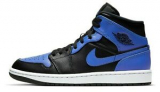 Sale! Air Jordan 1 Hyper Royal Retro Mid Black Blue 554724-077