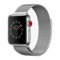 Sale! Apple Watch S3 Series 3 GPS + Cellular Stainless Steel 38mm Milanese Loop Silver