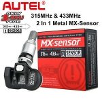 Sale! Autel TPMS MX-Sensor 315MHz 433MHz 2 in 1 Car Tire Pressure Sensor Metal Stem