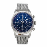 Sale! Breitling Transocean Chronograph Unitime Pilot Steel Auto Mens AB0510U9/C879