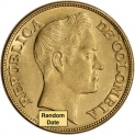 Sale! Colombia Gold 5 Pesos (.2355 oz) – AU/BU – 1919 – 1924 – Bolivar Large Head