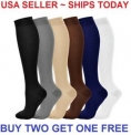 Sale! Compression Socks Stockings Womens Mens Knee High Medical 20-30 mmHG S/M-X/XL