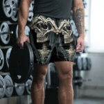 Dead Skull Men’s Athletic Long Shorts Gift Present Sport