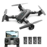 Sale! DEERC S167 GPS Drone with 1080P HD Camera Foldable RC Quadcopter 4 Batteries