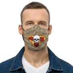 Designer Dead Hat HeadShot Print Nose Mouth Cover Pocket for Filter or Napkin