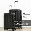 Sale! Destination Bags Hardside Spinner Roller Luggage Suit Case Set (QTY 2 Included)