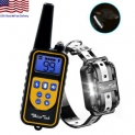 Sale! Dog Shock Training Collar Rechargeable Remote Control Waterproof IP67 875 Yards