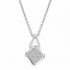 Sale! 1 Ct Round Brilliant Cut Solid 14K White Gold Solitaire Pendant 18″ Necklace