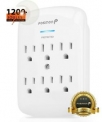 Sale! Fosmon 6 Outlet Surge Protector Multi Plug Wall Adapter Tap 1200J [ETL Listed]