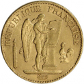 Sale! France Gold 20 Francs (.1867 oz) – Angel – XF/AU – Random Date