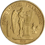 Sale! France Gold 20 Francs (.1867 oz) – Angel – XF/AU – Random Date