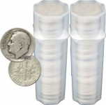 Sale! FULL DATES 2 Rolls of 50 ea $10 Face Value 90% Silver Roosevelt Dimes