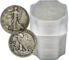 Sale! FULL DATES Roll of 20 $10 Face Value 90% Silver Walking Liberty Half Dollars
