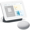 Sale! Google Nest Hub Display Gen 2 (Charcoal) with Google Nest Mini 2nd Gen (Chalk)