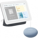 Sale! Google Nest Hub Display with Assistant, Charcoal (2nd Gen) + Mini Smart Speaker