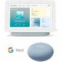 Sale! Google Nest Hub Smart Display, Mist (2nd Gen) with Mini Speaker Bundle