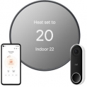 Sale! Google Nest Programmable Smart Thermostat, Charcoal + Hello Smart Video Doorbell