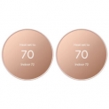 Sale! Google Nest Programmable Smart Wi-Fi Thermostat for Home, Sand (2-Pack)