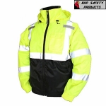 Sale! Hi-Vis Insulated Safety Bomber Reflective Jacket ROAD WORK HIGH VISIBILITY