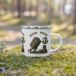 Iron Dome IDF Anti-Missile Unite Enamel Mug Camping Hikking Israel Army Gift