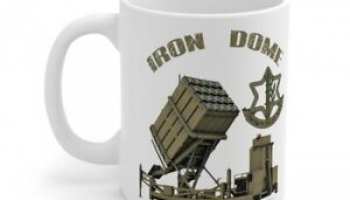 Iron Dome IDF Israel Ceramic Mug 11oz Anti-Missile