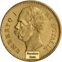 Sale! Italy Gold 20 Lire Umberto (.1867 oz) – XF/AU – Random Date