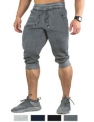 Sale! Mens Cotton Gym Shorts Sports Bodybuilding Casual Running Sweat Shorts 3/4 Pants