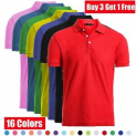 Sale! Men’s Dri-Fit Causal Cotton Polo Shirt Jersey Short Sleeve Sport Causal Golf T