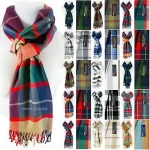 Sale! Mens Womens Winter Warm SCOTLAND Made 100% CASHMERE Scarf Scarves Plaid Wool