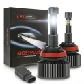 Sale! MOSTPLUS 130W 13000LM 4 Sides TX1860 LED Headlight Low Beam H8 H9 H11 6000K Bulb