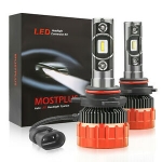 Sale! MOSTPLUS 8000LM 80W LED Headlight Front Kit 9012 6000K Bulbs One Pair