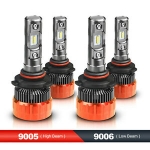 Sale! MOSTPLUS 9005+9006 160W 16000LM LED Headlight Hi/Low Beams 6000K White Bulbs