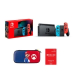 Sale! Nintendo Switch w/ Neon Joy Con + Travel Case + Nintendo Online 1 Yr Membership