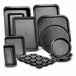 Sale! NutriChef Deluxe Nonstick Carbon Steel Stackable 10 Piece Kitchen Bakeware Set