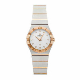 Sale! Omega Constellation Quartz Steel Rose Gold Ladies Watch 123.20.27.60.5