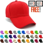 Sale! Plain Baseball Cap Strapback Adjustable Solid Blank Hat Polo Style Visor Caps