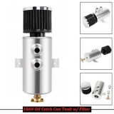 Sale! Polished Aluminum 10AN Oil Catch Can Reservoir Tank W/ Breather Filter Baffled