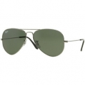 Sale! Ray-Ban RB3025 W0879 58mm Gunmetal G15 Aviator Sunglasses – Dark Green