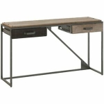 Sale! Refinery Console Table with Drawers in Rustic Gray – Engineered Wood