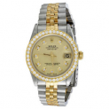 Sale! Rolex DateJust 18K Gold / TT 31mm Diamond Watch Dial 68273 Jubilee Band 1.15 CT.