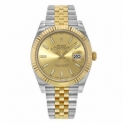 Sale! Rolex Datejust 41 Steel 18K Yellow Gold Champagne Index Dial Mens Watch 126333