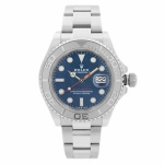 Sale! Rolex Yacht-Master 40MM Steel Platinum Blue Dial Automatic Mens Watch 126622