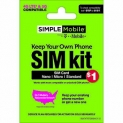 Sale! Simple Mobile Keep Your Own Phone 3-in-1 Prepaid SIM