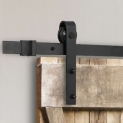 Sale! Sliding Barn Door Hardware Kit 6.6FT Modern Closet Hang Style Track Rail Black