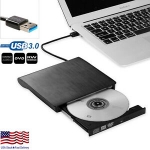 Sale! Slim External USB 3.0 DVD RW CD Writer Drive Burner Reader Player For Laptop PC