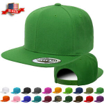 Sale! Snapback Hat Classic Hip Hop Style Flat Brim Baseball Cap Solid Color Blank Hats Snapback